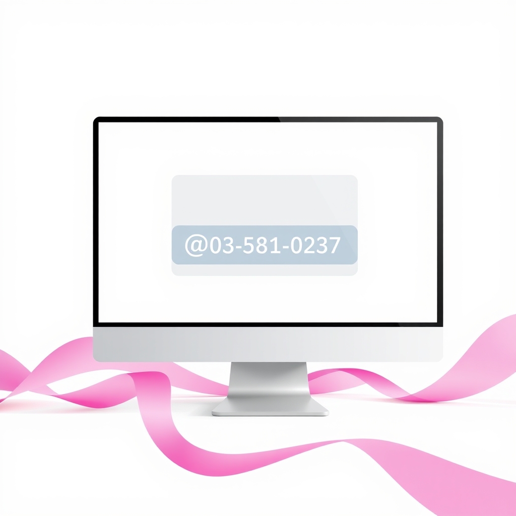 A professional email address on a desktop computer