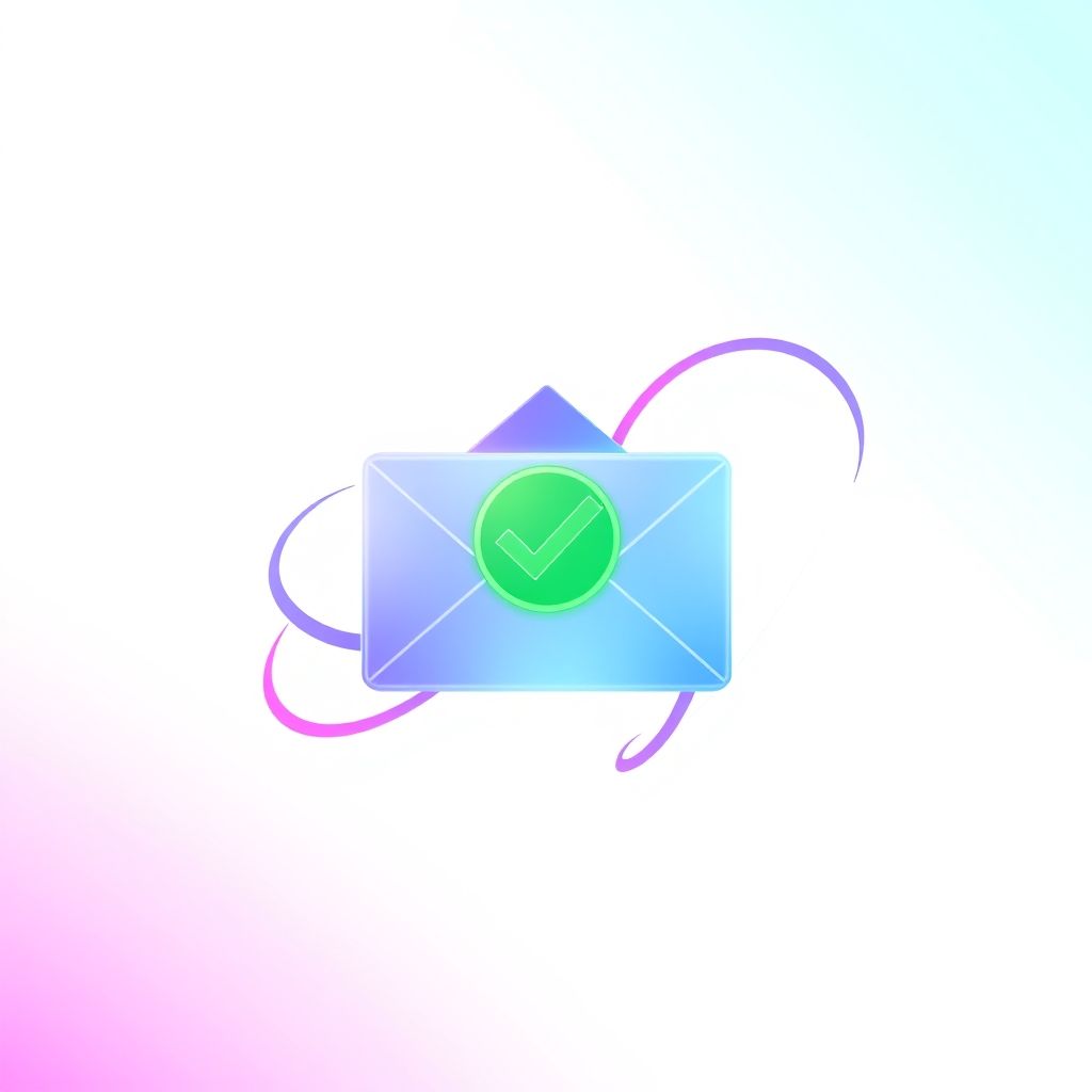 A gradient illustration of a mailbox with a green checkmark, representing email deliverability and authentication
