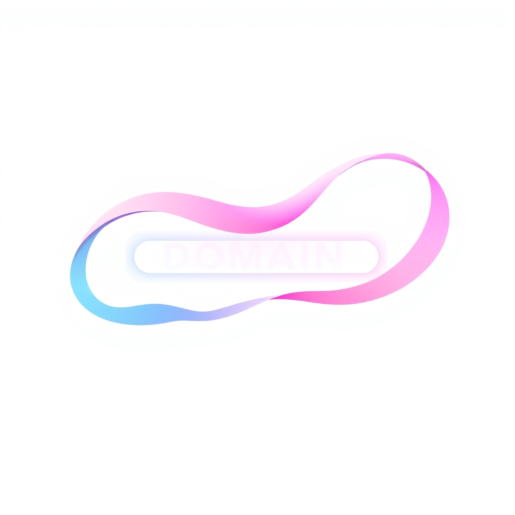A gradient illustration of a website launching on a free subdomain and growing into a custom domain