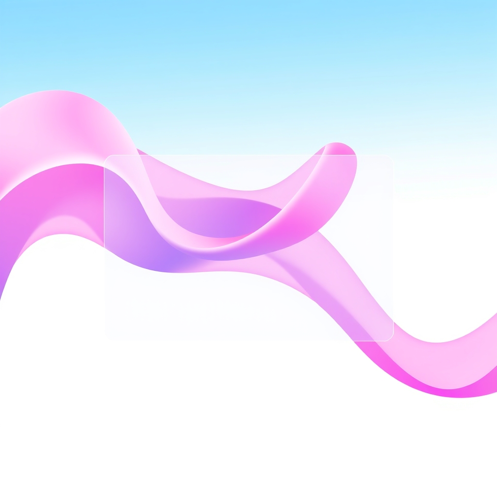 A gradient illustration of a website with motion elements